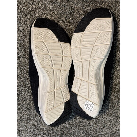 Skechers Arch Comfort Shoes Womens  10 Black Pink Slip On  Sneakers - Picture 3 of 6